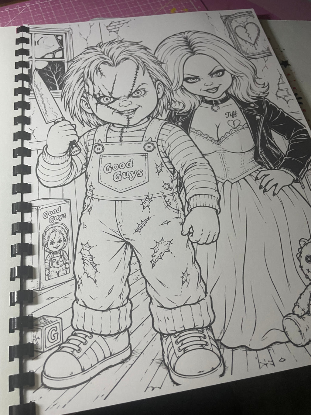 Halloween colouring book