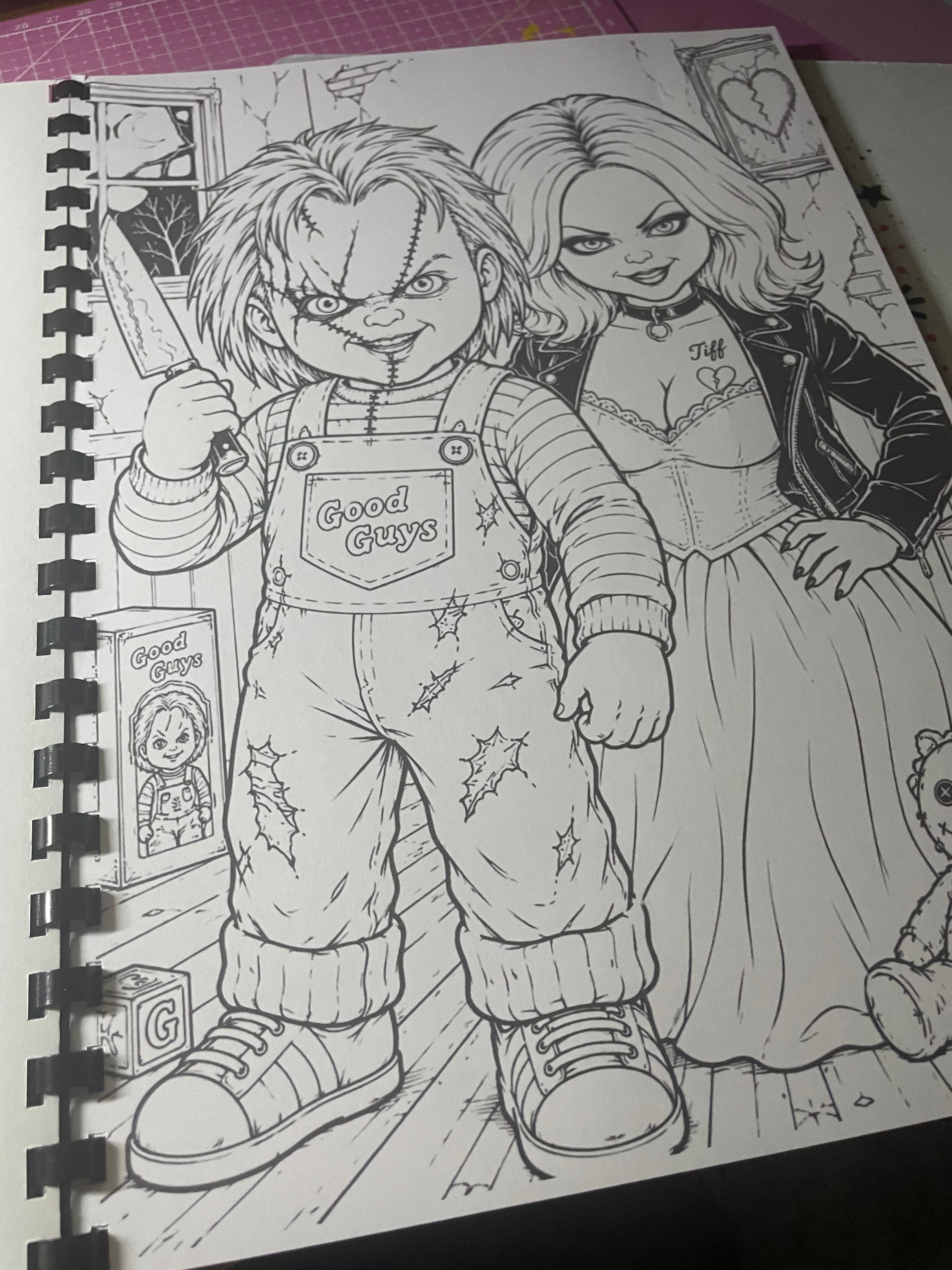 Halloween colouring book