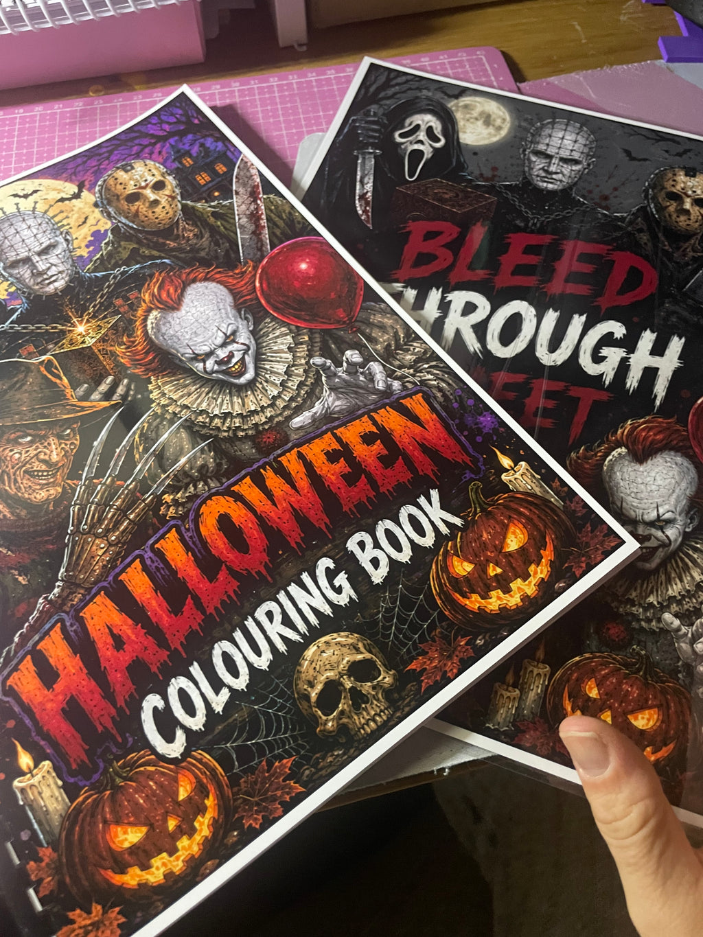 Halloween colouring book