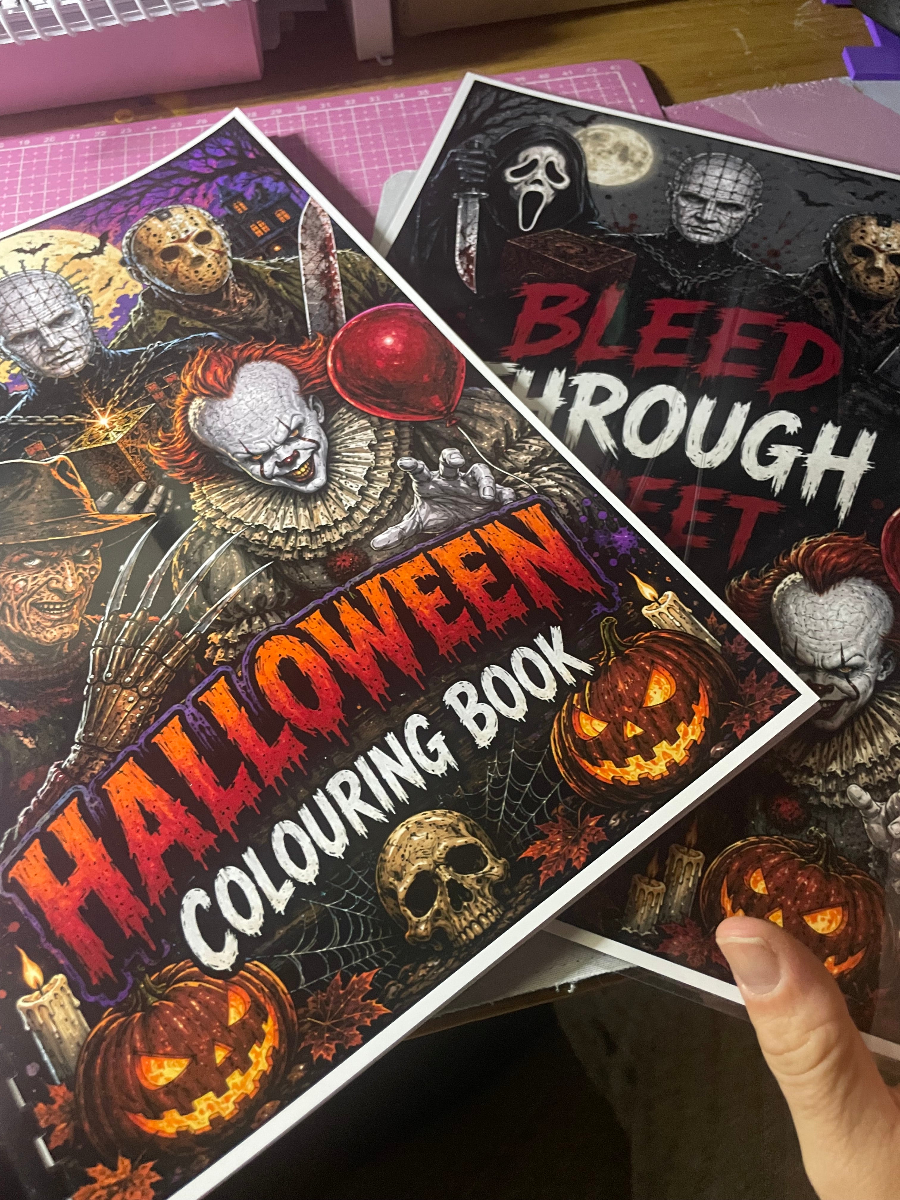 Halloween colouring book