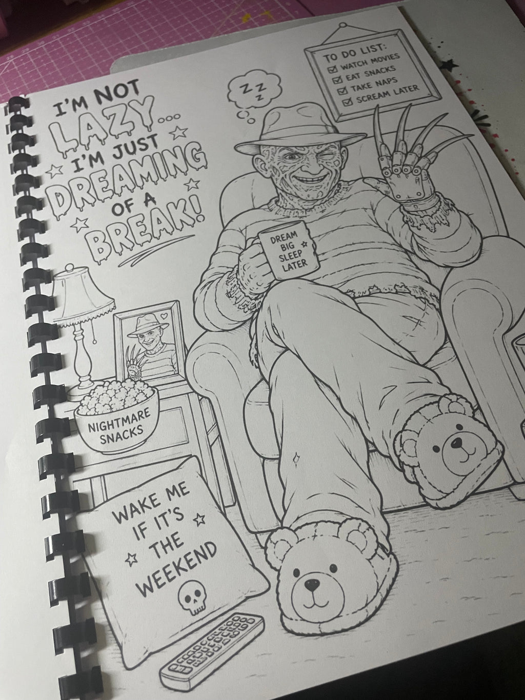 Halloween colouring book