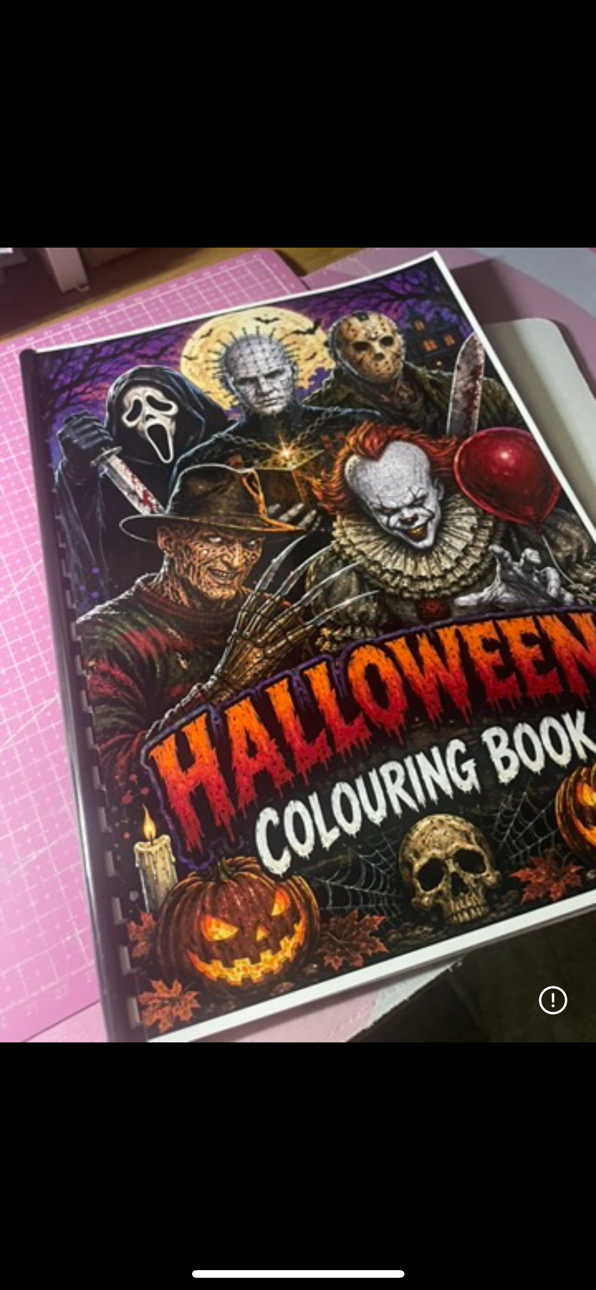 Halloween colouring book
